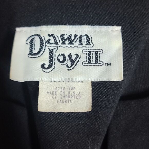 Vintage 80s Red Black Edgy Colorblock Blazer - Picture 5 of 12